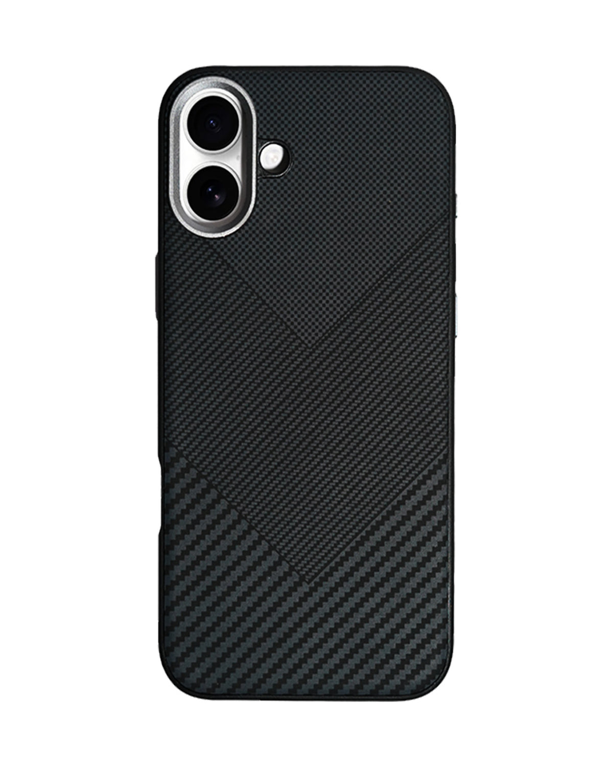 Carbon Fiber Texture Anti-Fall Protective Case for iPhone 16 Plus