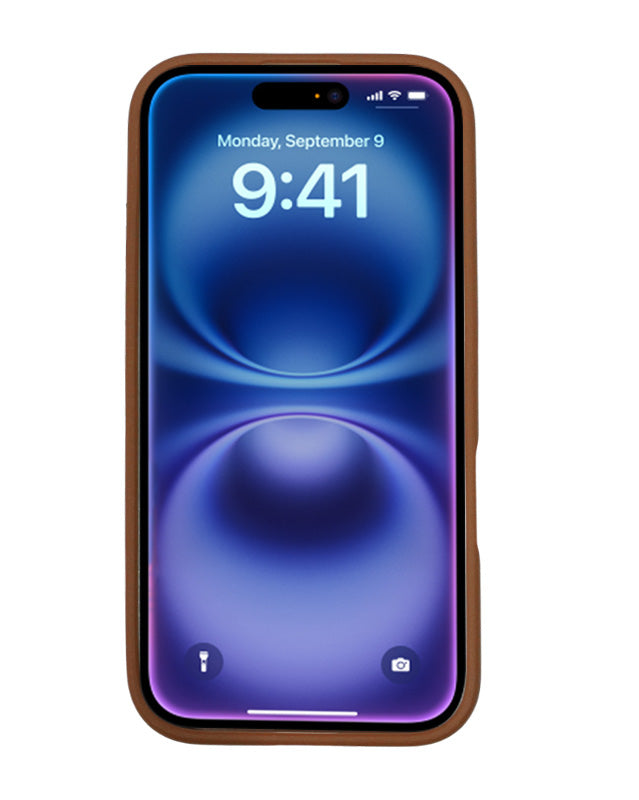 Luxury Leather MagSafe Case with Smooth Texture for iPhone