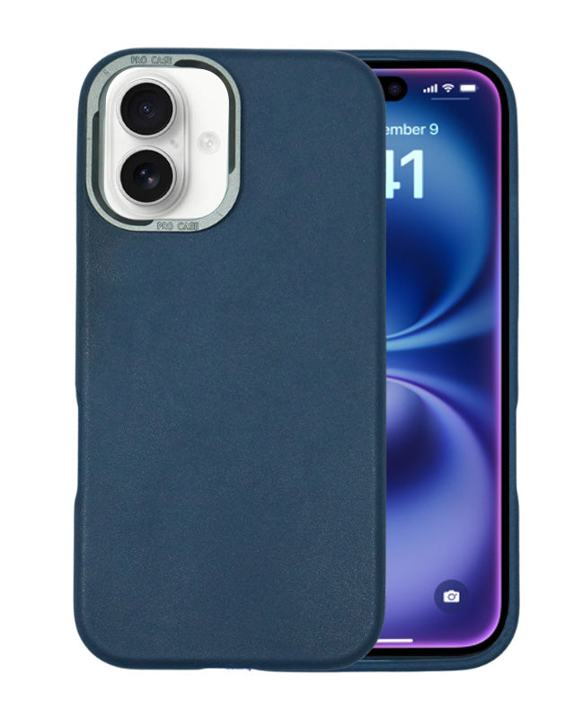 Luxury Leather MagSafe Case with Smooth Texture for iPhone