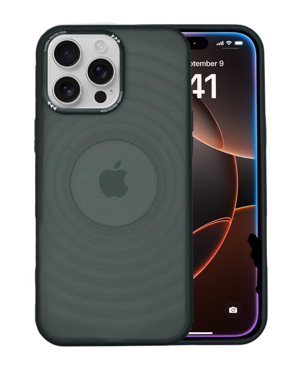 Stylish Durability Acrylic Corrugated Lines Skin Feel Case For iPhone 16 Pro