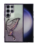 Stylish Luxury Eye Catching Butterfly Glitter Case for Samsung Galaxy S23 Ultra