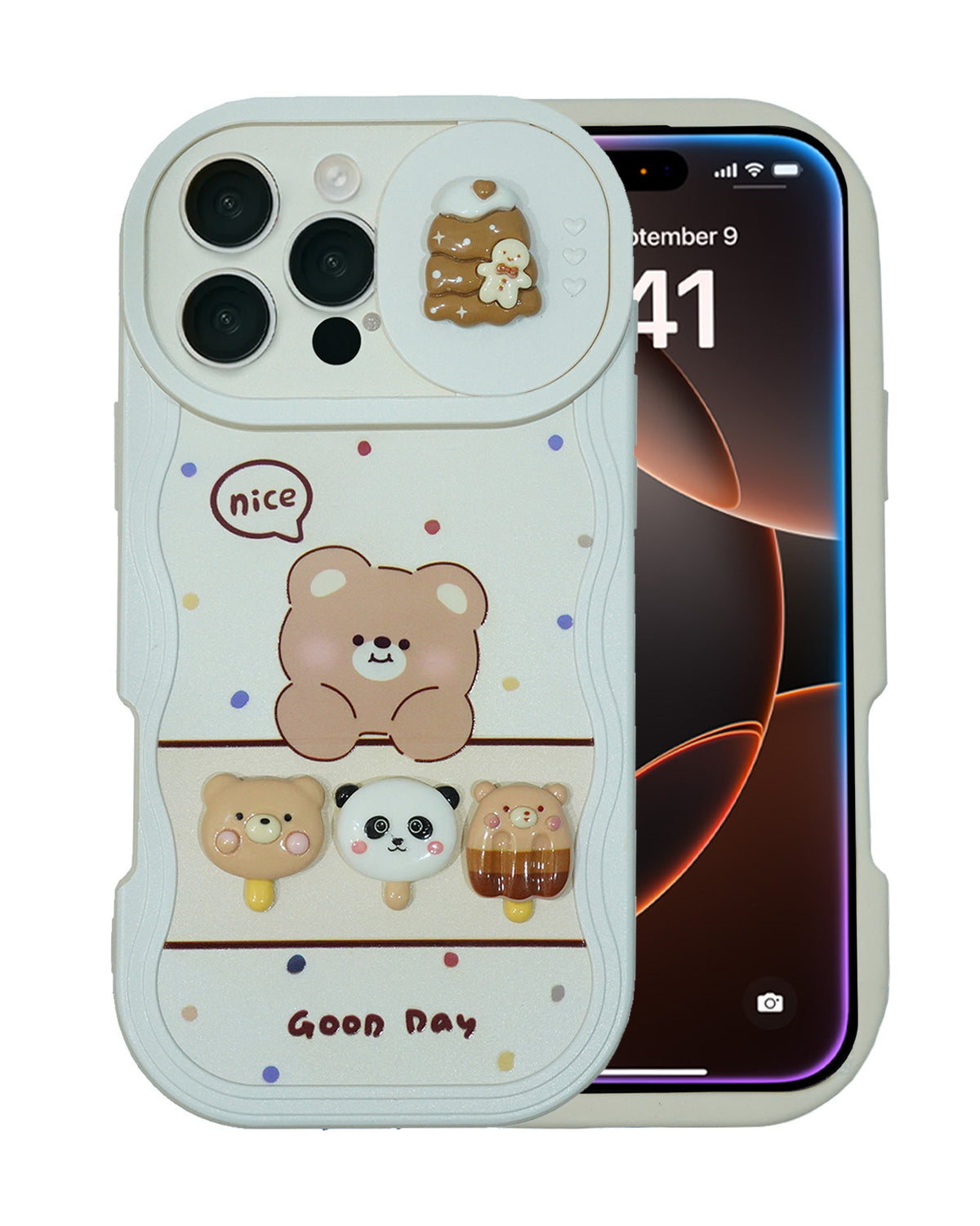 Adorable Stylish Perfect for Girls Fancy Cute Case for iPhone 16 Pro