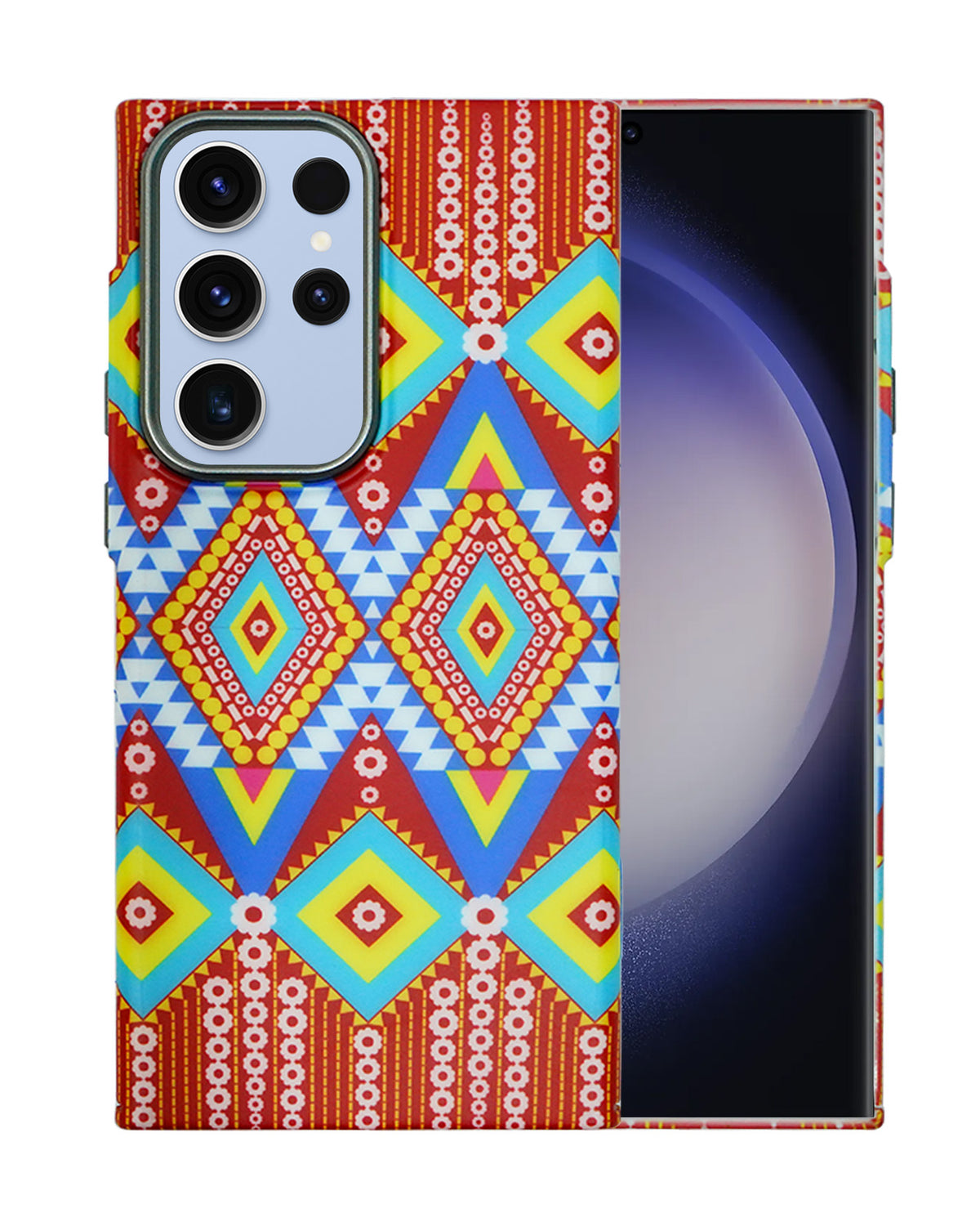 Vibrant Ethnic Pattern Case for Samsung S23 Ultra – Full Protection with Slim Design