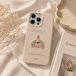 Embroidered Puppy Matte Case