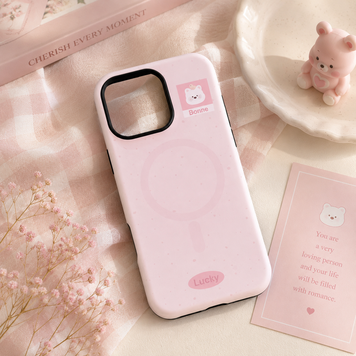 Pink Bear Matte MagSafe Case