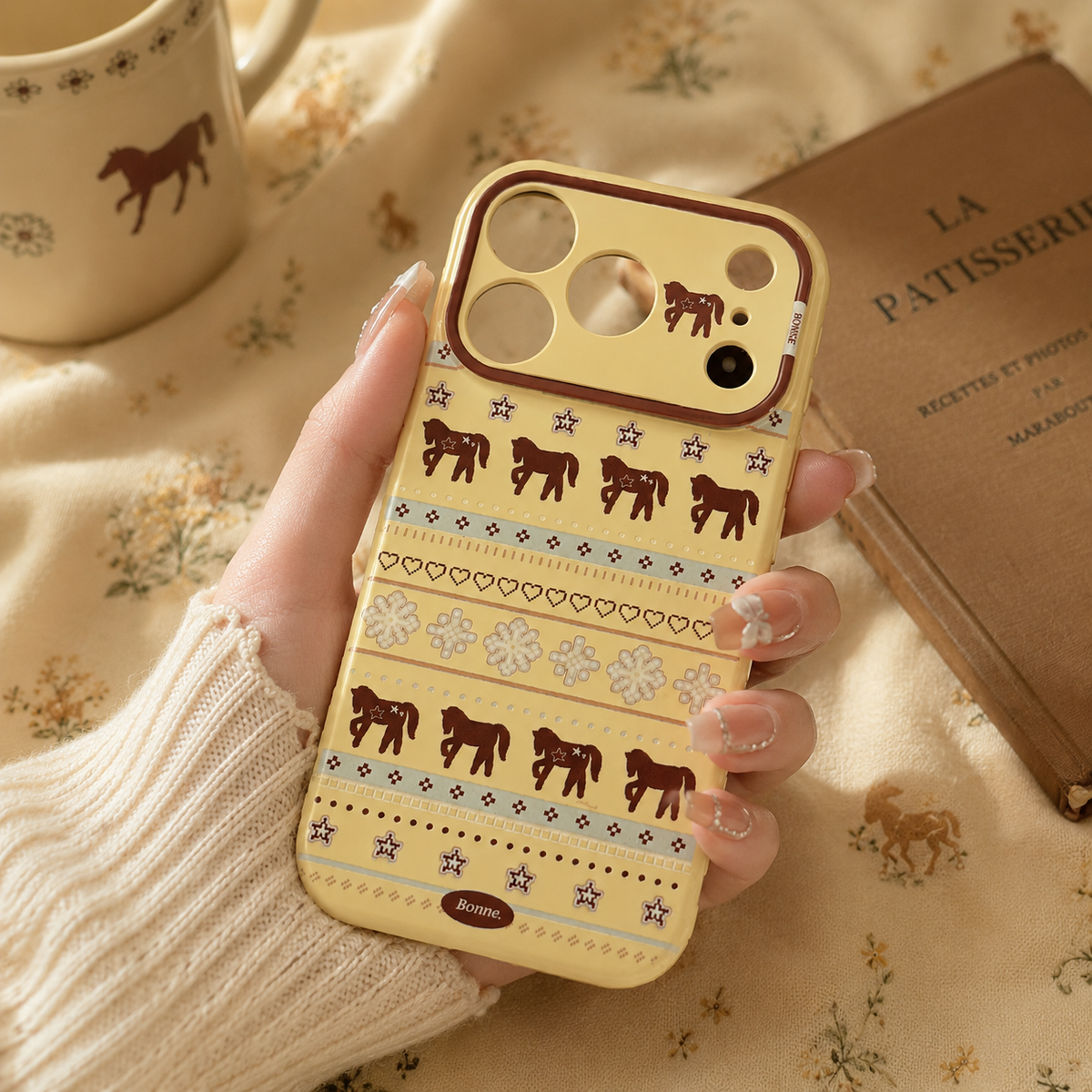 Vintage Horse Pattern Matte Case