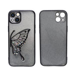 Stylish Luxury Eye Catching Butterfly Glitter Phone Case for iPhone 14 Plus/ 15 Plus