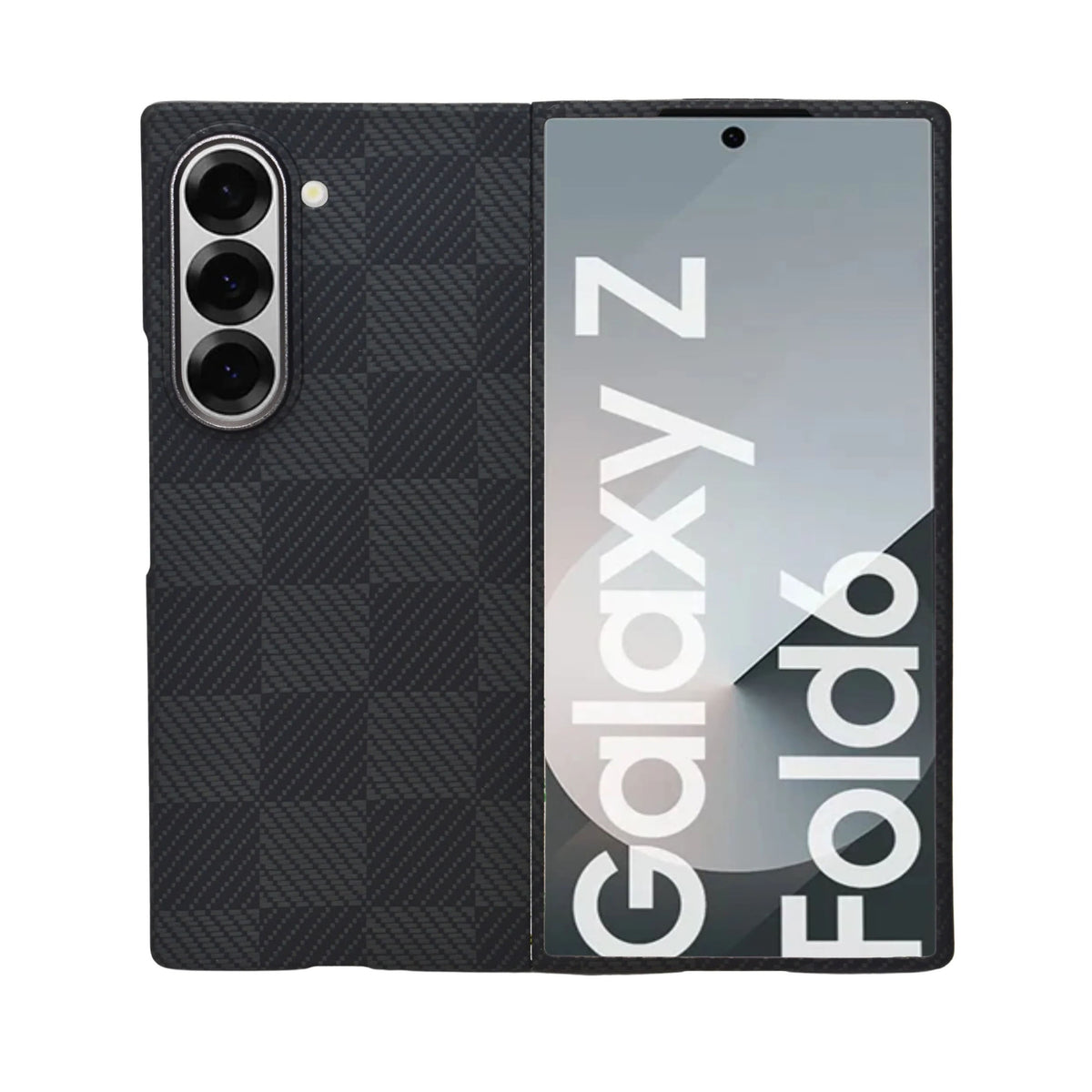 Premium Carbon Fiber Texture Slim Protective Case for Samsung Galaxy Z Fold 6