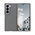 Modern Geometric Leather Finish Slim Case for Samsung Galaxy Z Fold 6