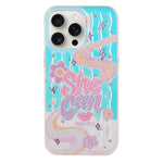 Glossy Printed Cute Art Cover For iPhone 14 Pro Max