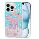 Glossy Printed Cute Art Cover For iPhone 14 Pro Max