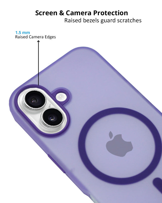 Frosted Translucent MagSafe Silicone Case for iPhone 16 Plus