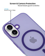 Frosted Translucent MagSafe Silicone Case for iPhone 16 Plus