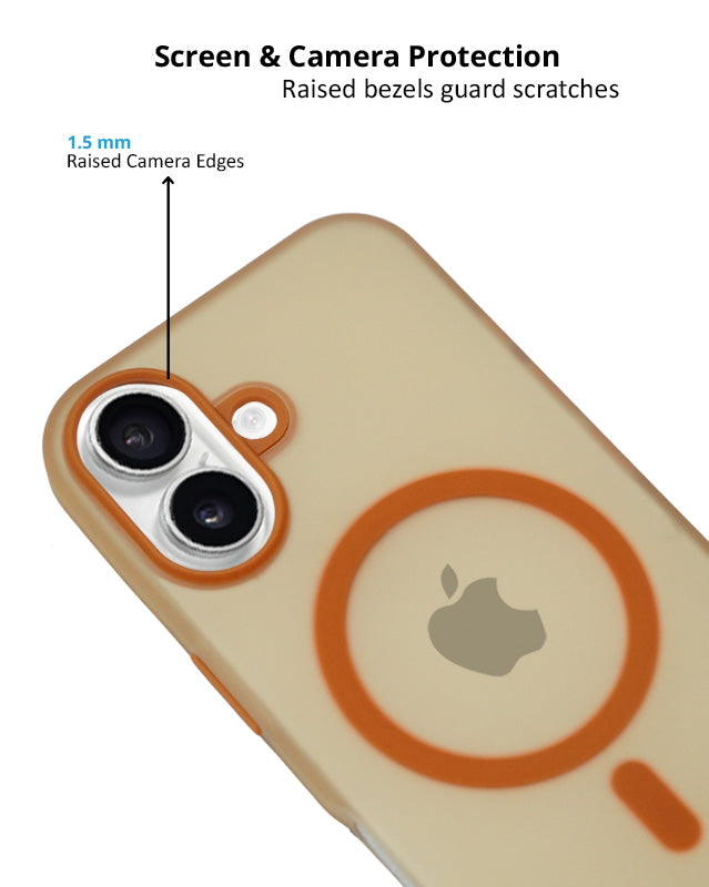 Frosted Translucent MagSafe Silicone Case for iPhone 16 Plus