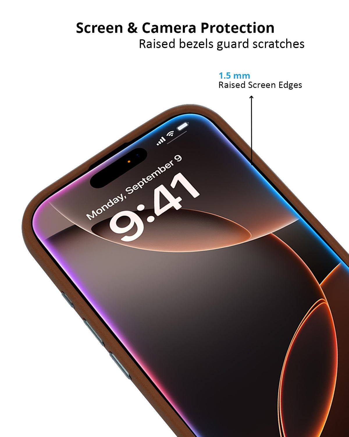 Luxury Leather MagSafe Case with Smooth Texture for iPhone