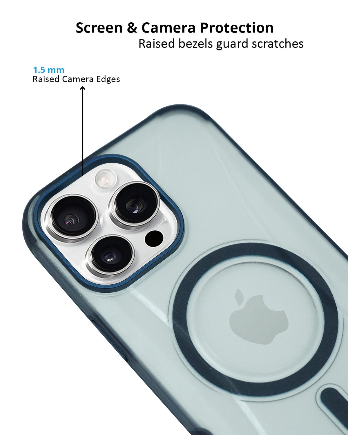 Transparent MagSafe Case with Shockproof Protection for iPhone 16 Pro