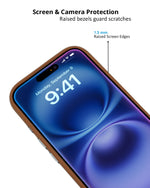 Luxury Leather MagSafe Case with Smooth Texture for iPhone