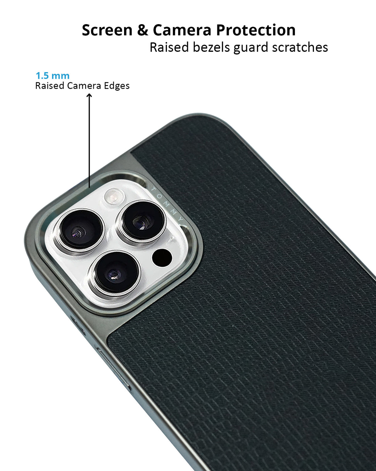 Tommy Hilfiger Premium Protection and Timeless Elegance Leather Case for iPhone