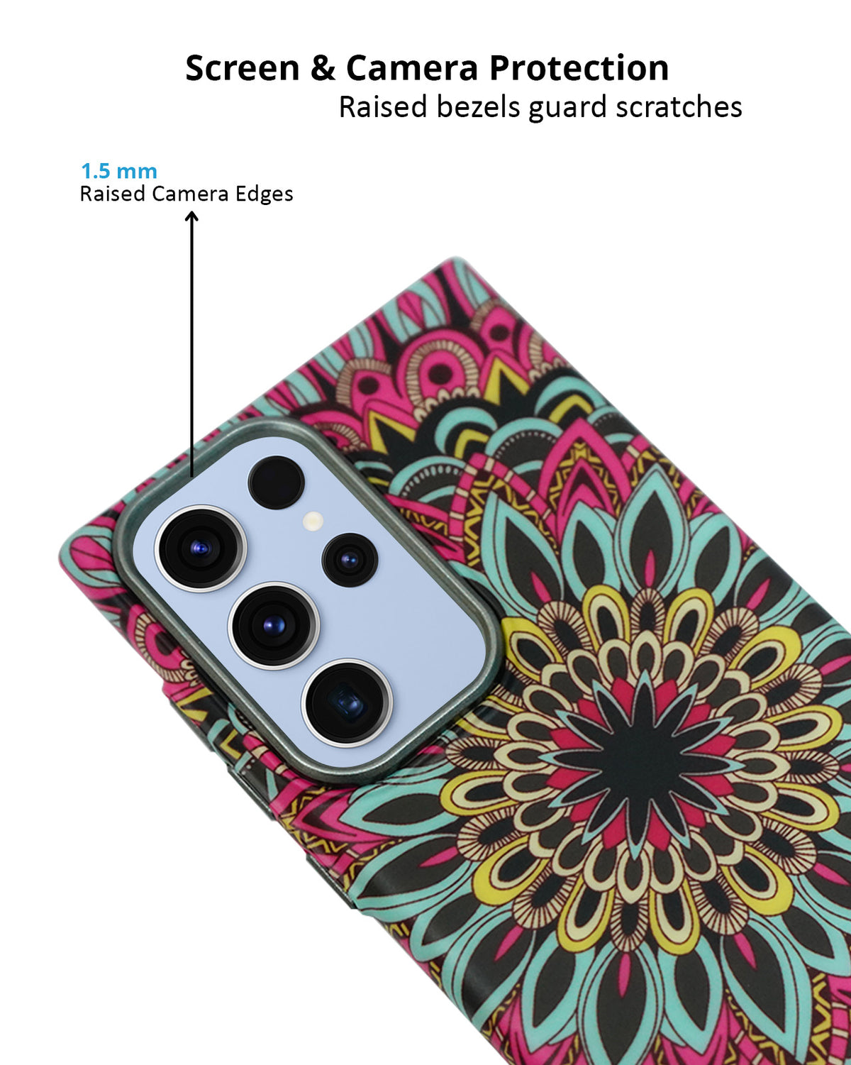 Vibrant Ethnic Pattern Case for Samsung S23 Ultra – Full Protection with Slim Design