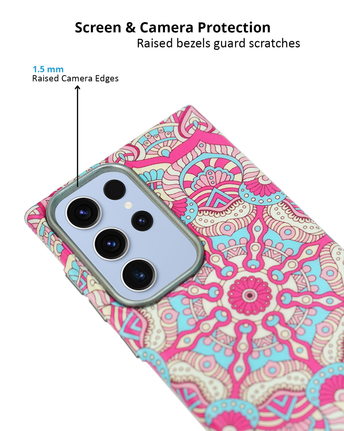 Vibrant Ethnic Pattern Case for Samsung S23 Ultra – Full Protection with Slim Design