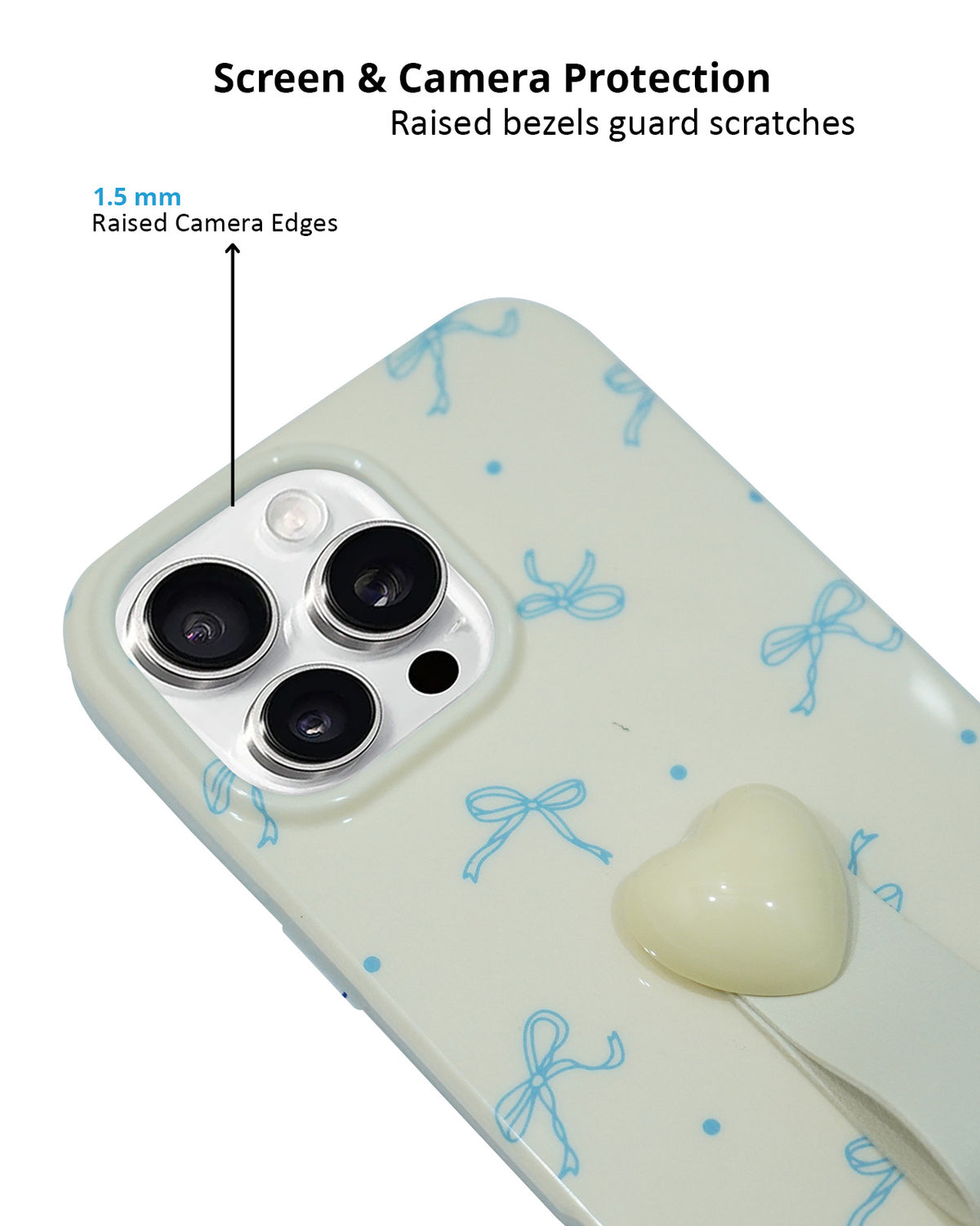 Adorable Stylish Perfect for Girls Fancy Cute Case for iPhone 16 Pro