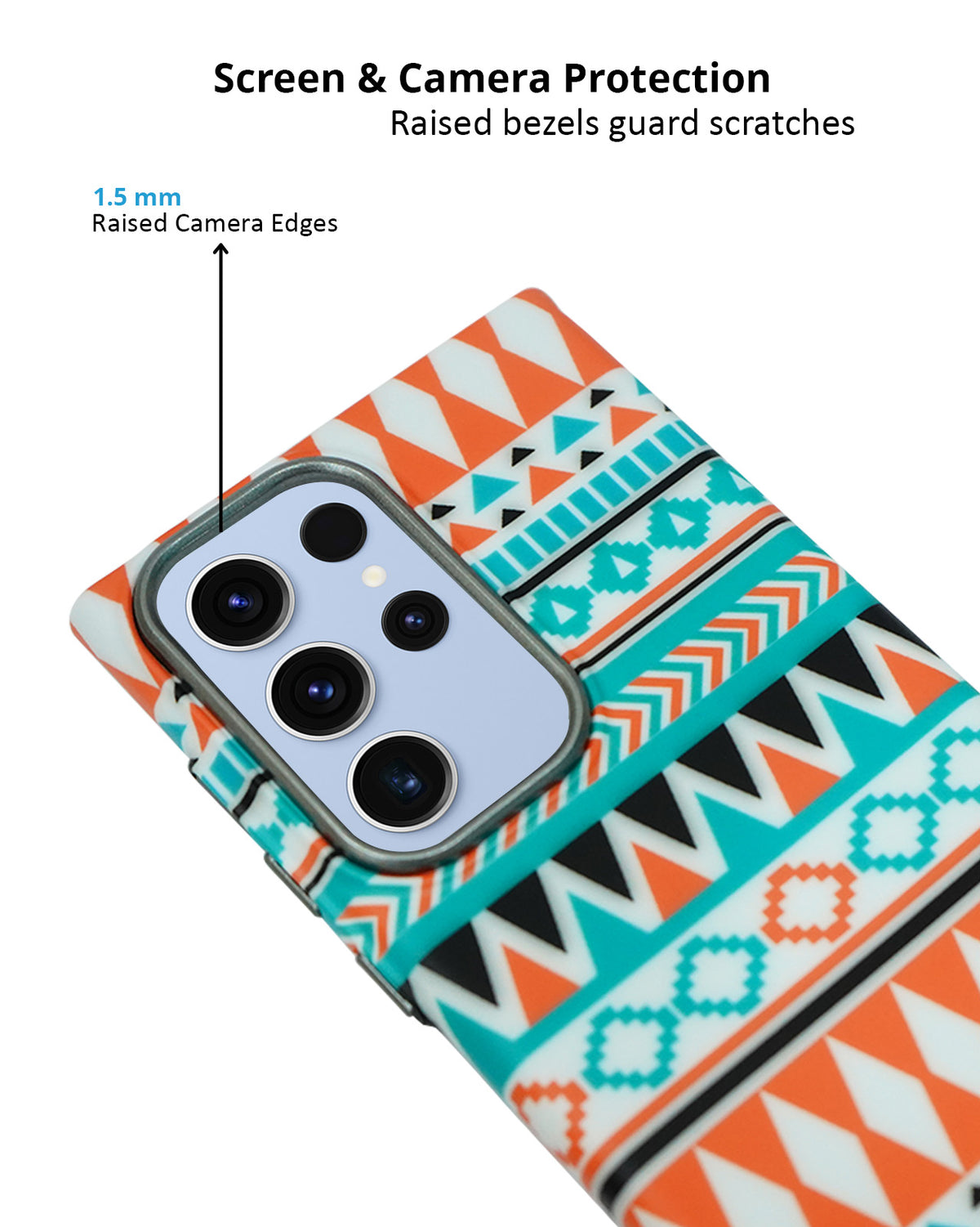 Vibrant Ethnic Pattern Case for Samsung S23 Ultra – Full Protection with Slim Design