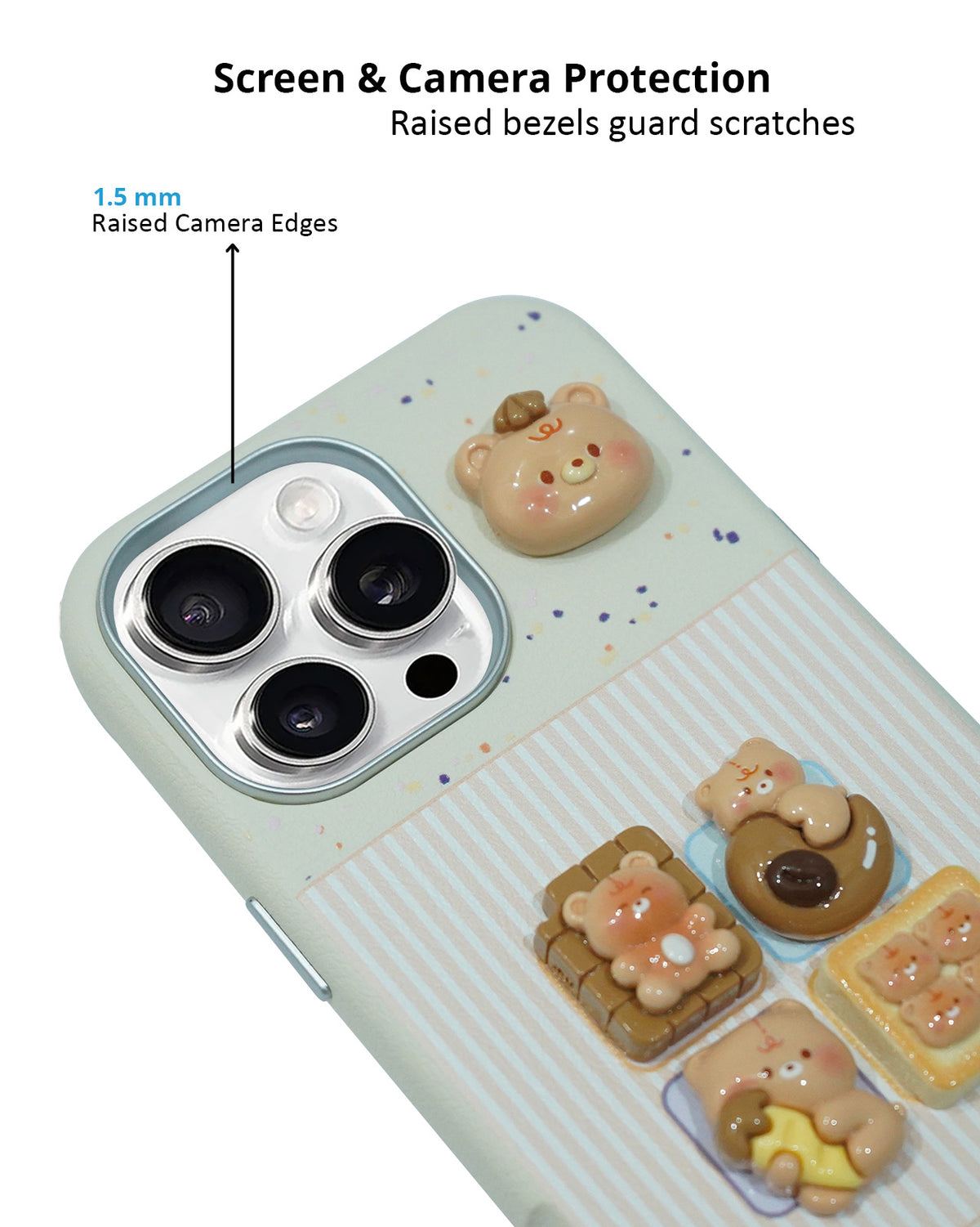 Adorable Stylish Perfect for Girls Fancy Cute Case for iPhone 16 Pro