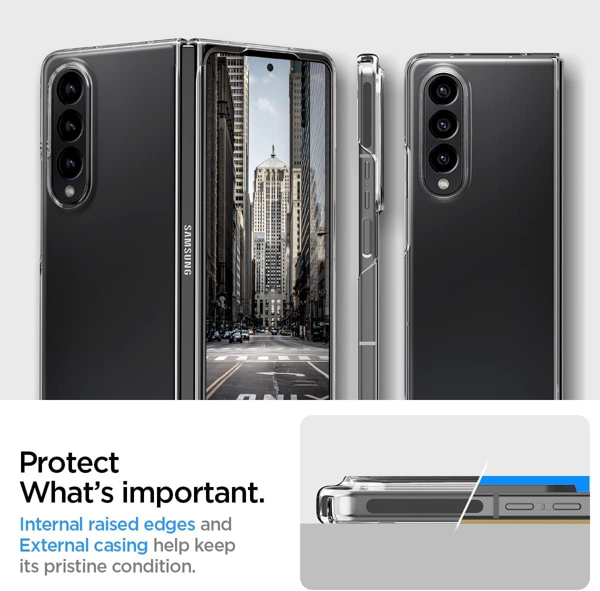 Ultra-Clear Anti-Yellow Durable & Sleek Protection Slim Hard Case for Samsung Fold Series