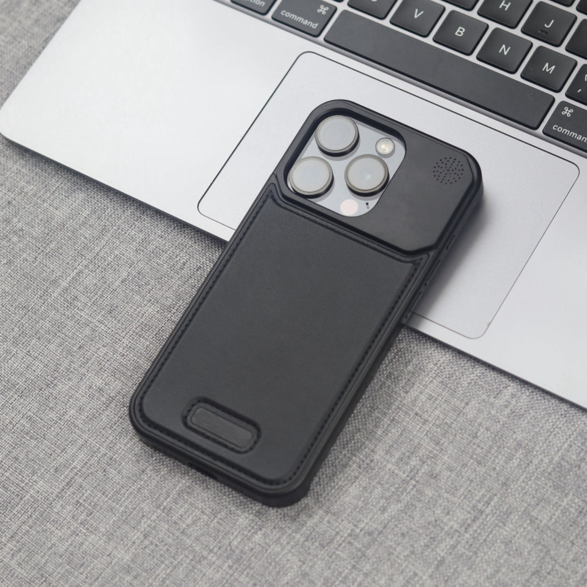 Luxury Metal Series Magsafe Leather Phone Case for iPhone 16 Pro