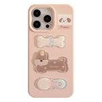 Kawaii Cartoon Dog & Bone Soft Silicone