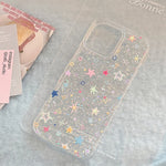 Cute Glitter Star Transparent Case