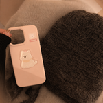 Aesthetic Pastel Pink 3D Puffy Puppy Case