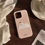 3D Puffy Puppy Charm Matte Case