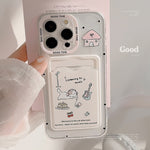 Cute Kitty Music Card Holder Case