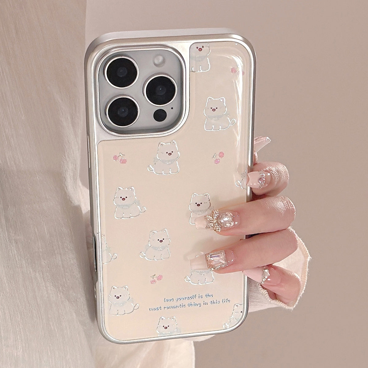 Metallic Kitten Pattern Case