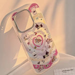 Retro Heart Ripple Pattern Case
