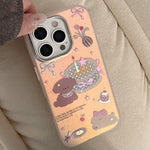 Aesthetic Pastel Purple Glitter Birthday Cake & Toy Poodle Case
