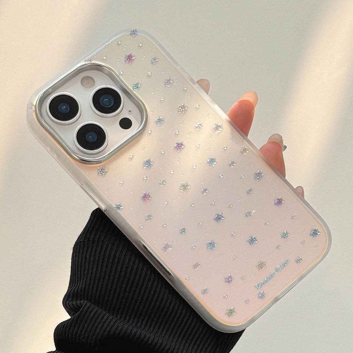 Crystal Star Pattern Iridescent Laser Case