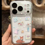 Vintage Woodland Fawn Clear Case