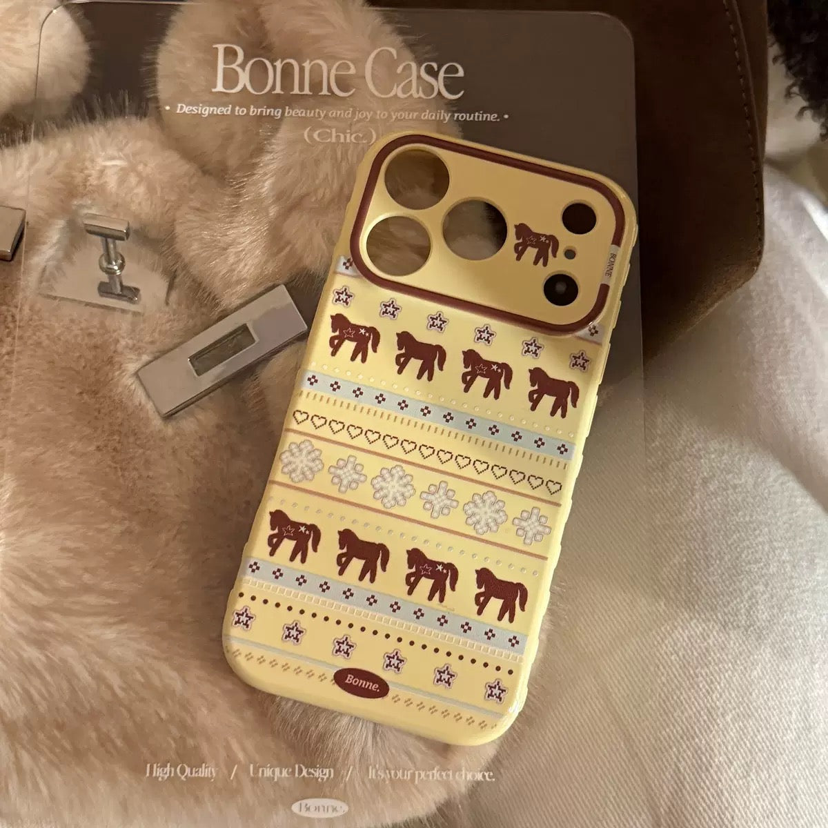 Vintage Horse Pattern Matte Case