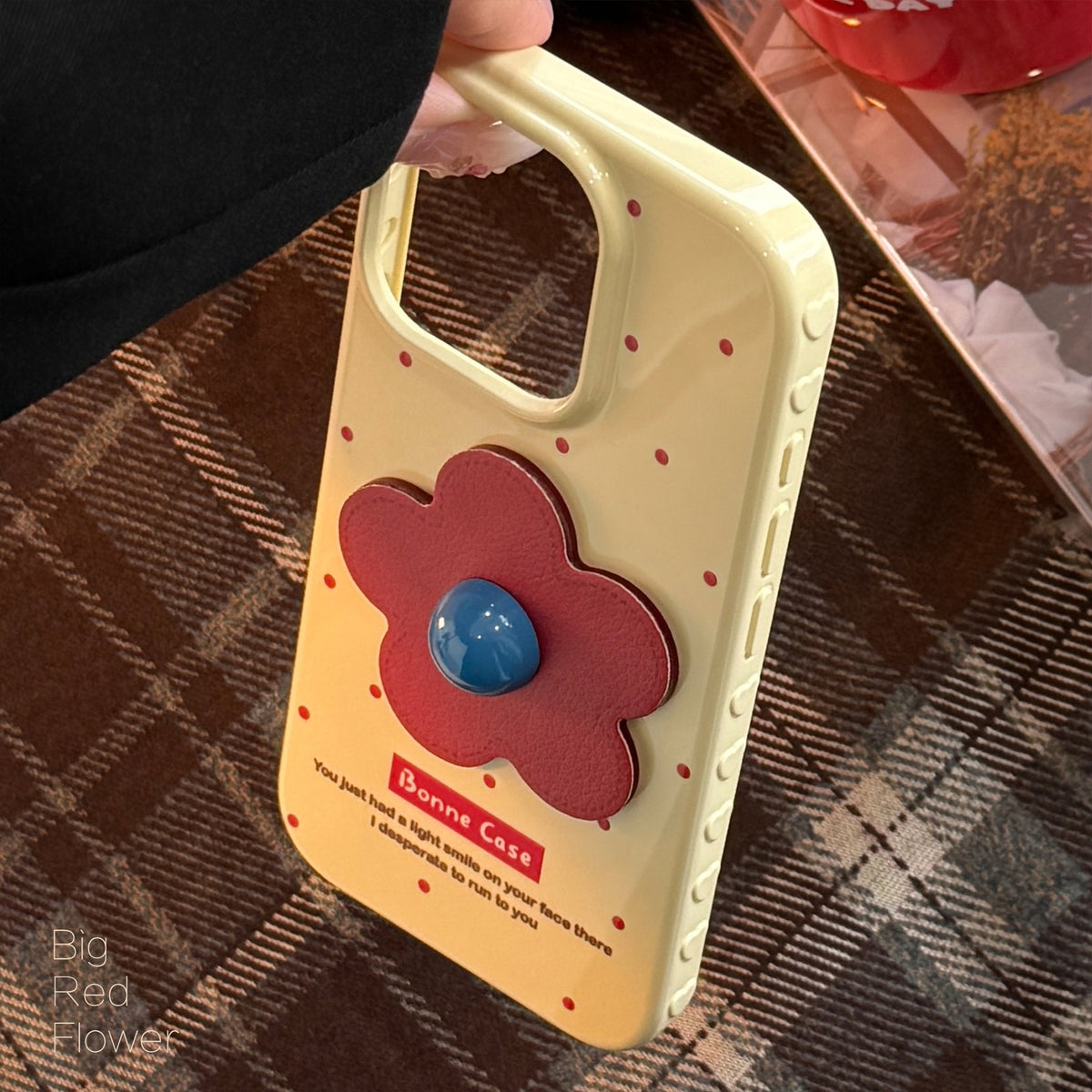Cherry Dot Flower Case