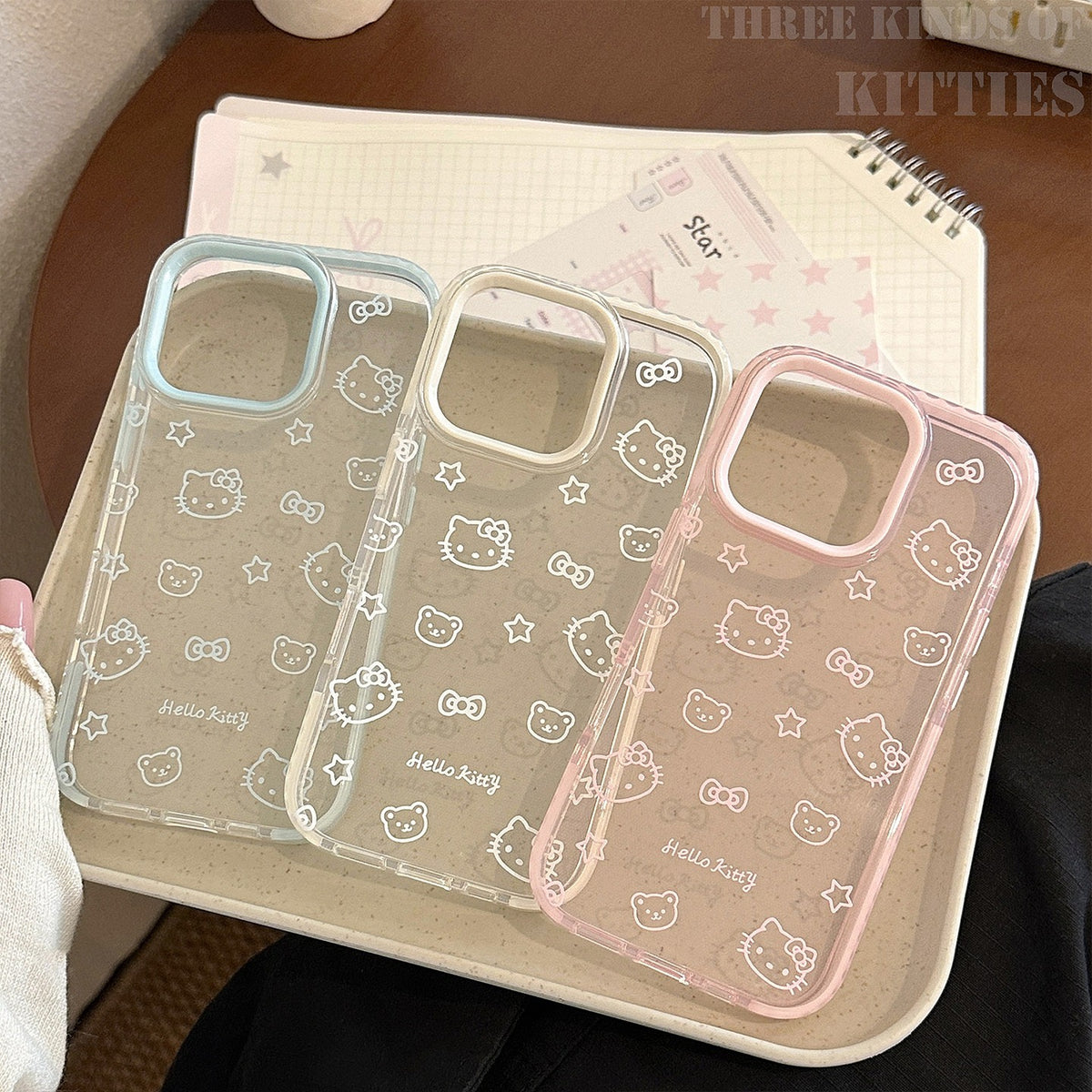 Transparent Kitty Star Case