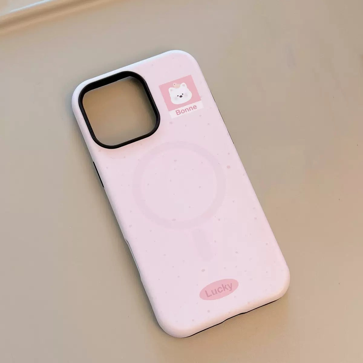 Pink Bear Matte MagSafe Case
