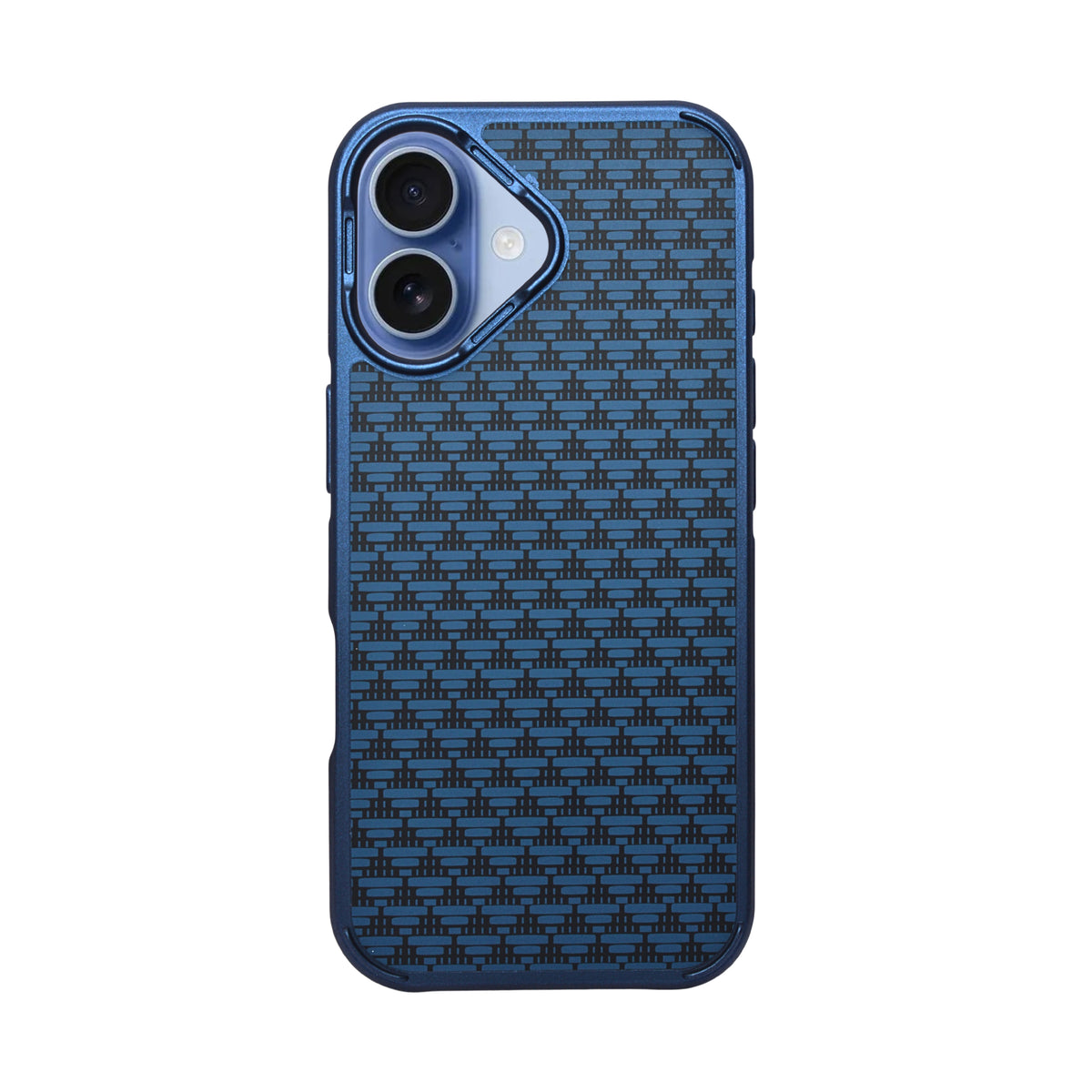Geometric Carbon Fiber Texture Phone Case for iPhone 17