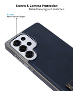 Leather MagSafe Magnetic Kickstand Case for Samsung Galaxy S25 Series