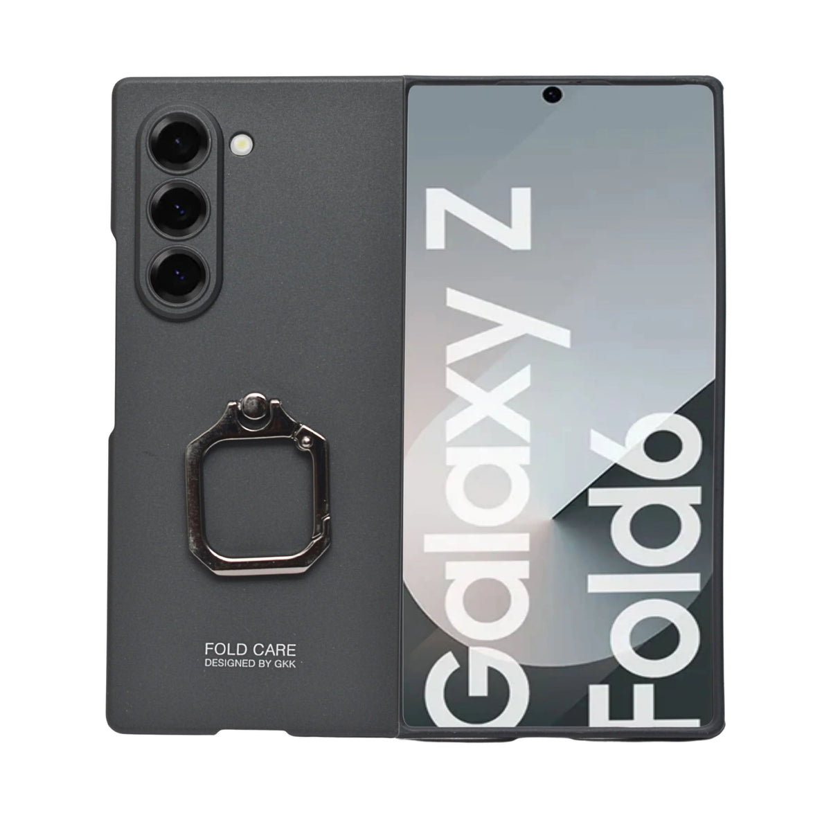 Premium Metal Ring Kickstand Phone Case for Samsung Galaxy Z Fold 6
