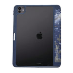 Marble Pattern Smart Fold Transparent Case for iPad Pro 11