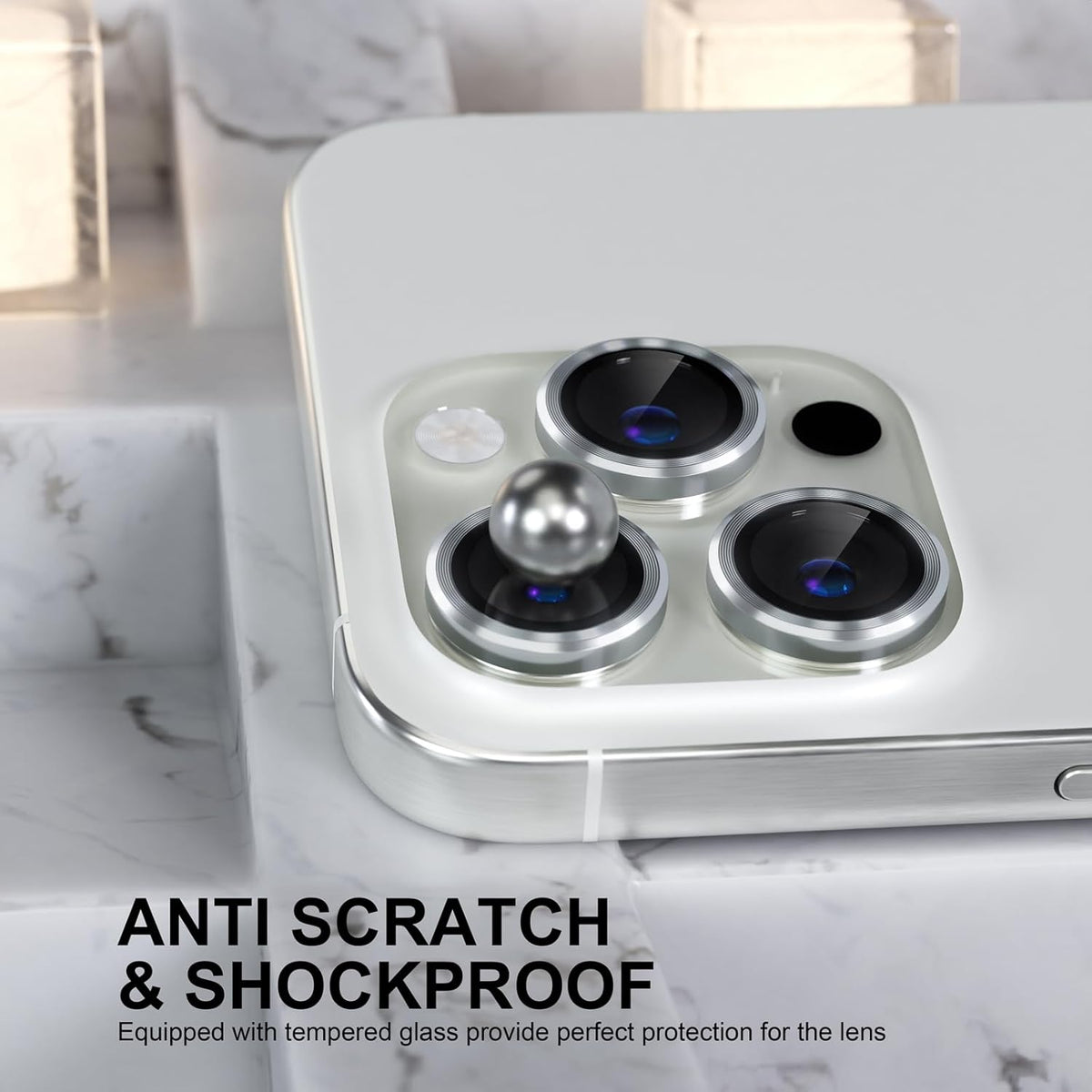 Crystal Clear Camera Surface Lens Protector for iPhone 15 Pro