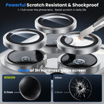 Crystal Clear Camera Surface Lens Protector for iPhone 15 Pro Max