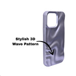 3D Ripple Wave Texture Soft Silicone Phone Case For iPhone 14 Pro Max